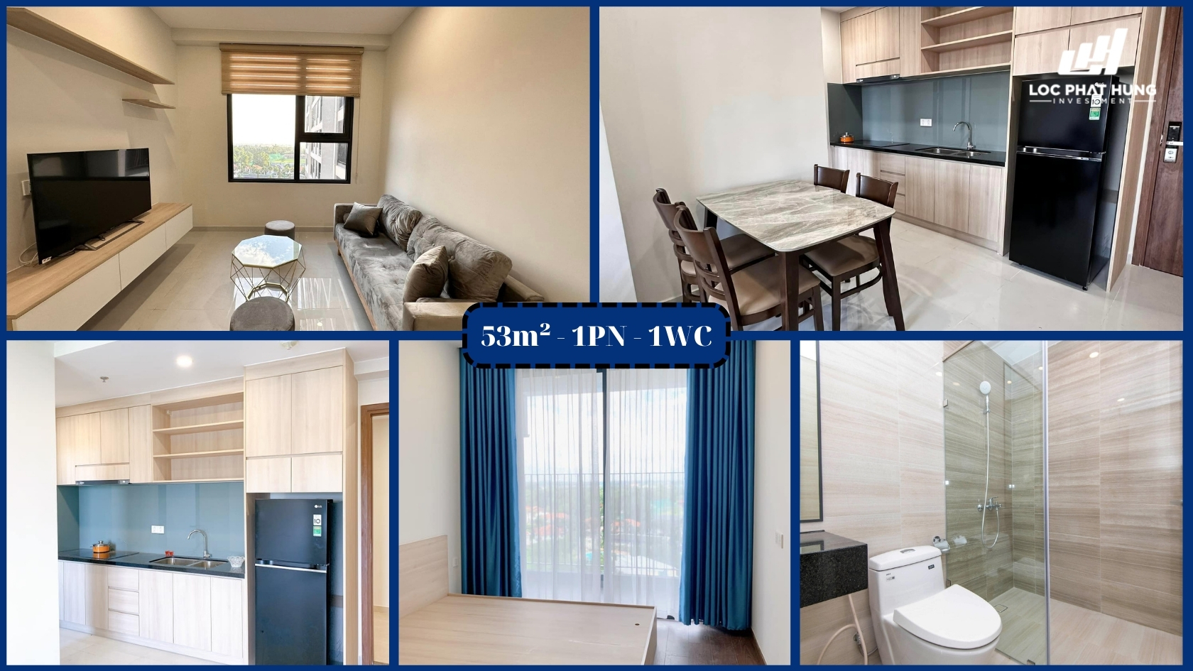 Hình ảnh thực tế căn hộ 53m² 1PN-1WC The Emerald Golf View