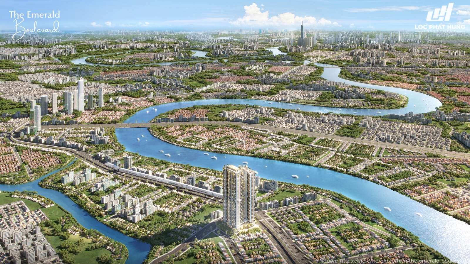 Phối Cảnh Tổng Thể Dự án Căn Hộ The Emerald Boulevard
