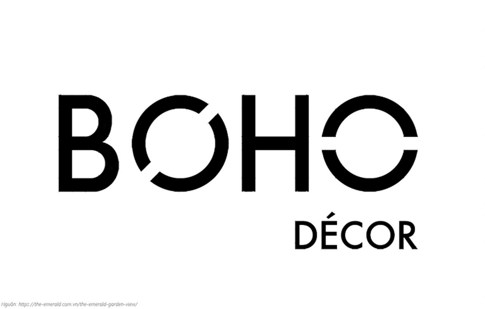 Logo Boho Decor - Nhà thầu thi công và hoàn thiện nội thất uy tín đồng hành cùng dự án The Emerald Garden View