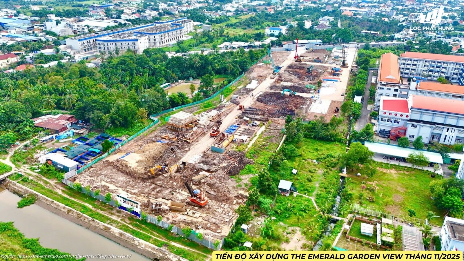 Tiến độ Xây Dựng Dự án The Emerald Garden View Tháng 11/2025