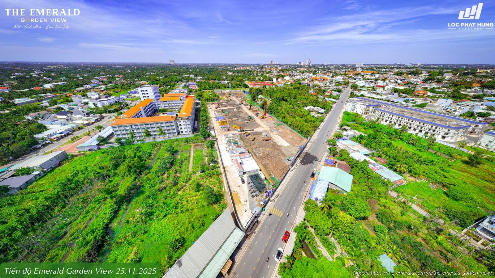 Tiến độ xây dựng The Emerald Garden View cập nhật mới nhất ngày 25/11/2025