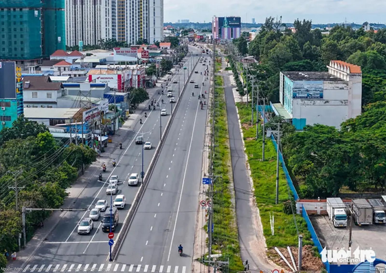 Dự án mở rộng Quốc lộ 13 (Đại lộ Bình Dương) - Hạ tầng hưởng lợi của The Emerald Garden View