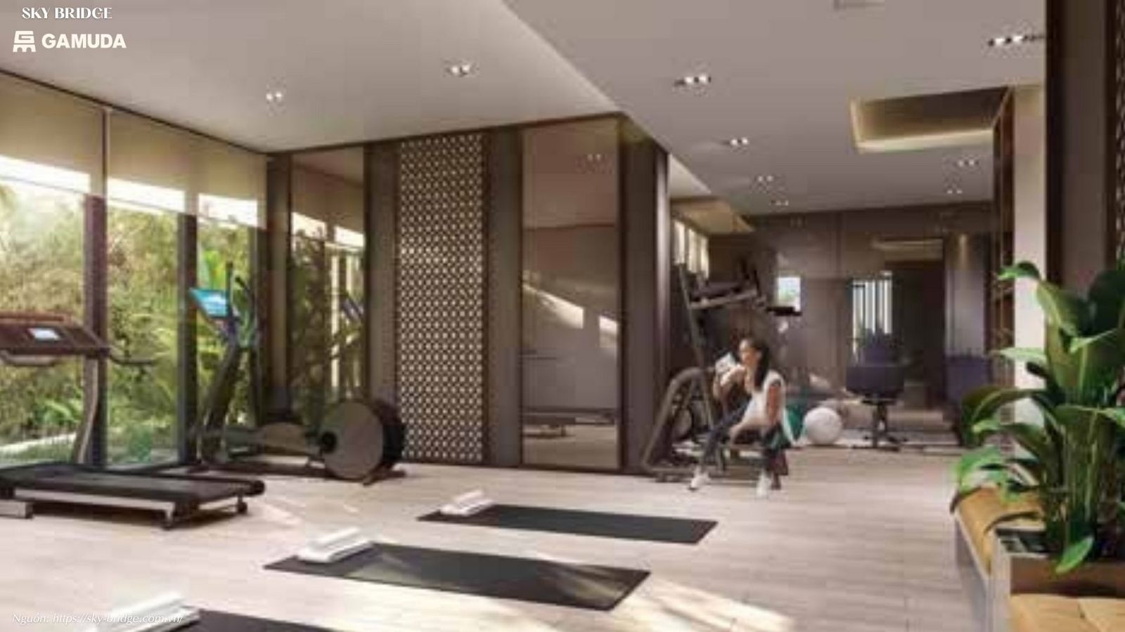 Phòng tập Yoga tại dự án căn hộ SkyBridge By Gamuda Land