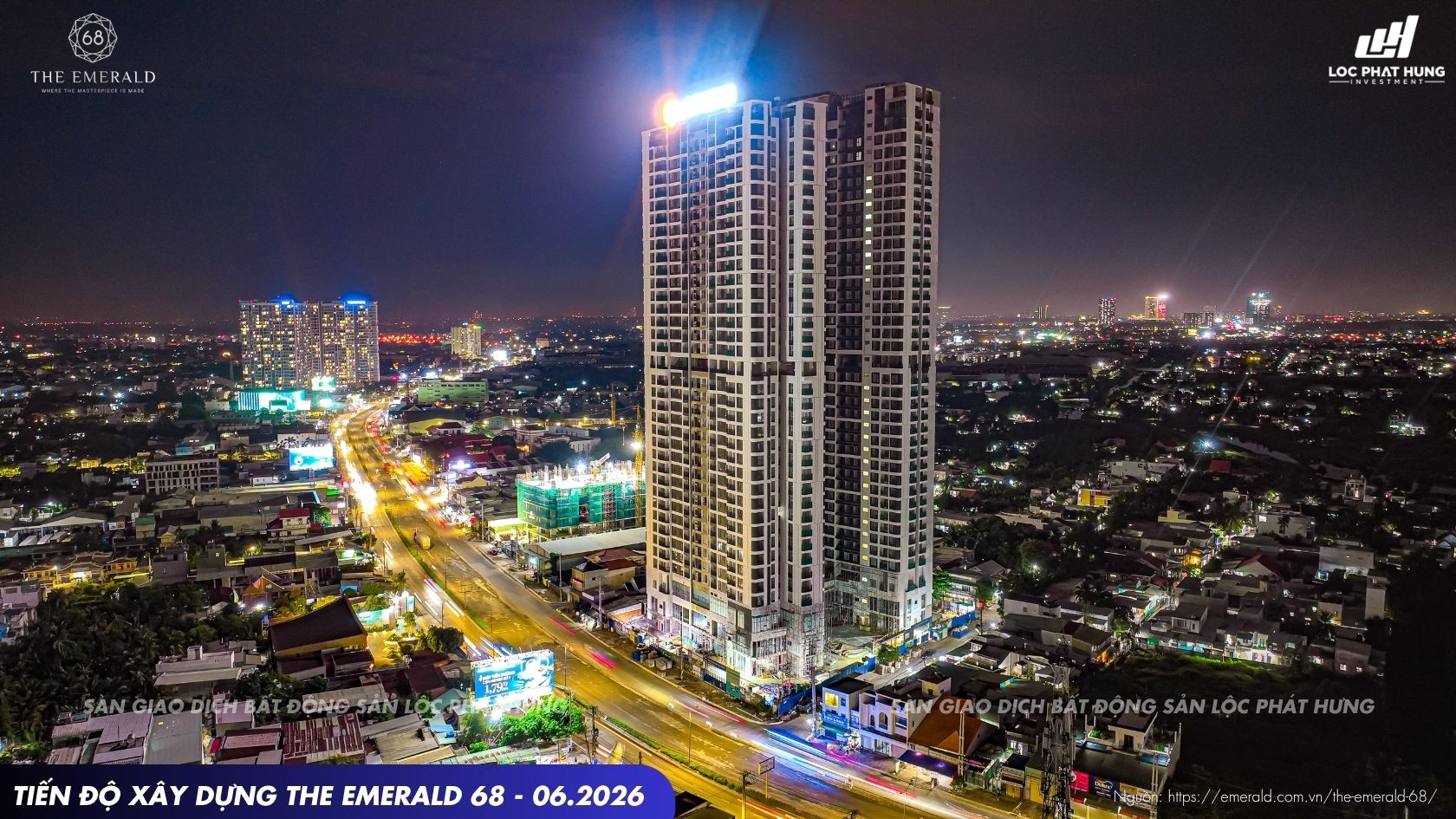 Tiến độ xây dựng dự án căn hộ The Emerald 68 tháng 06-2026