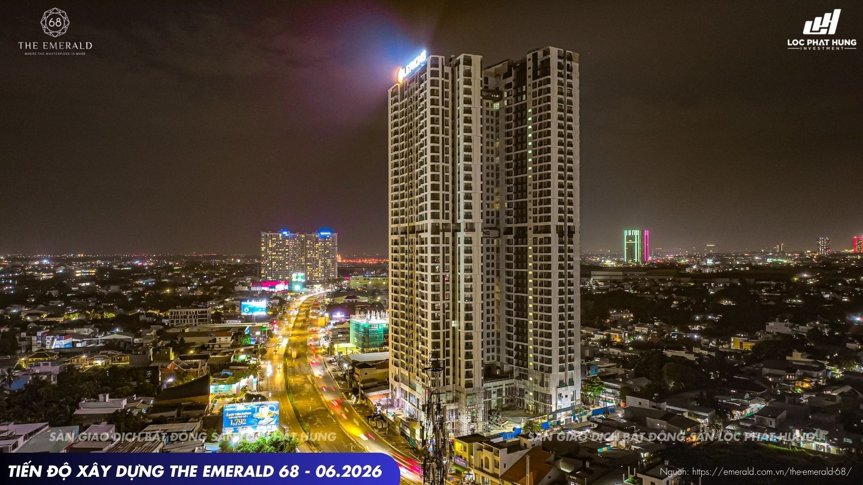 Tiến độ xây dựng dự án căn hộ The Emerald 68 tháng 06-2026
