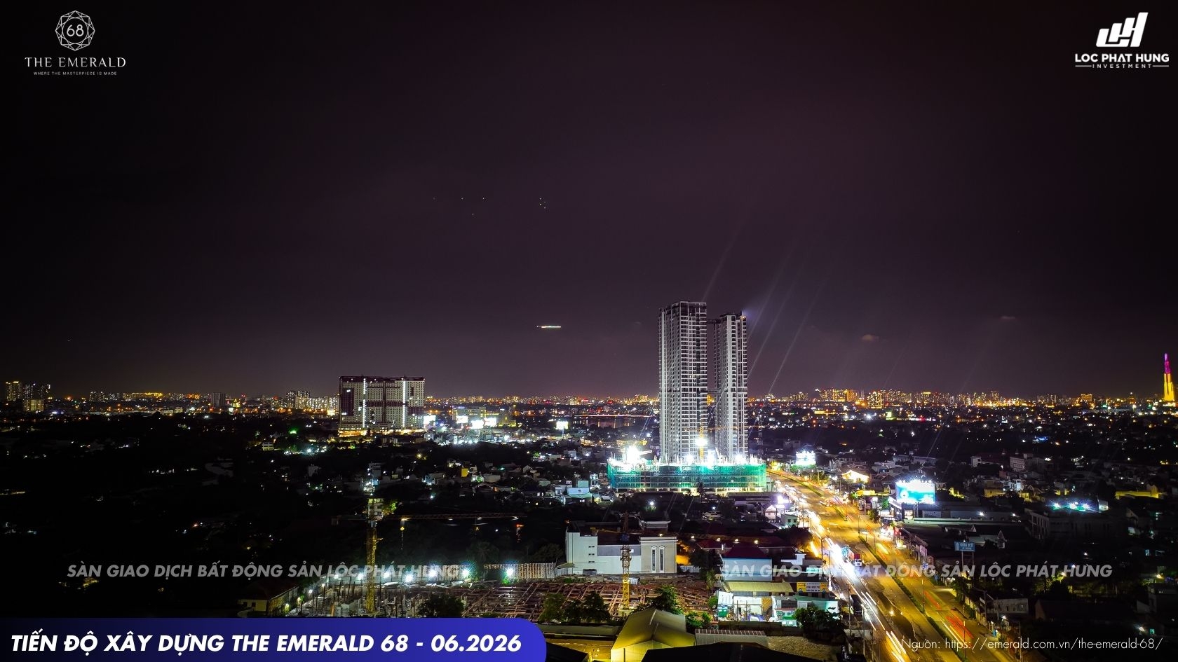 Tiến độ xây dựng dự án căn hộ The Emerald 68 tháng 06-2026