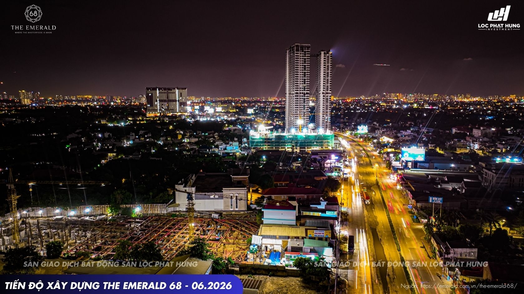 Tiến độ xây dựng dự án căn hộ The Emerald 68 tháng 06-2026