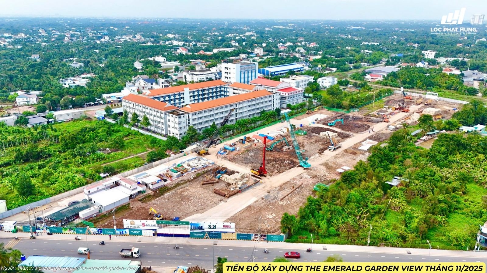 Tiến độ Xây Dựng Dự án The Emerald Garden View Tháng 11/2025