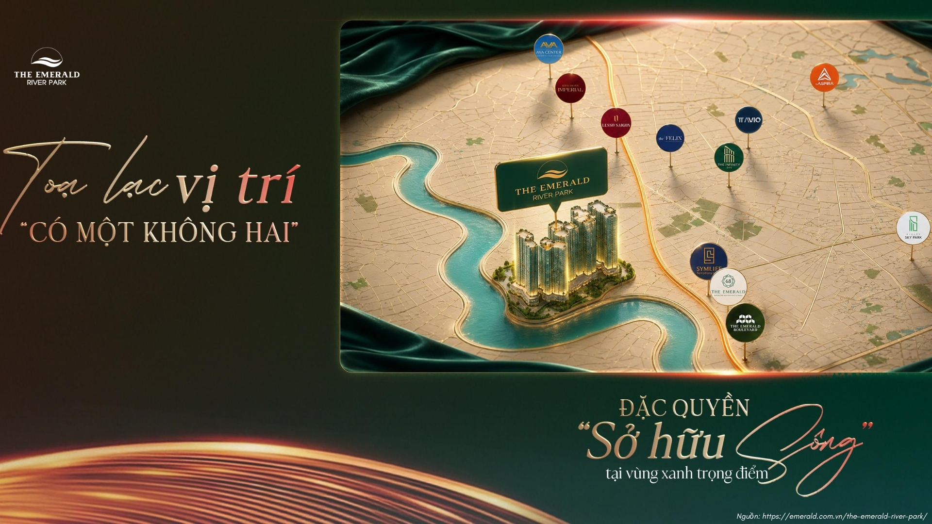 Vị Trí The Emerald River Park Trung Tâm Kết Nối