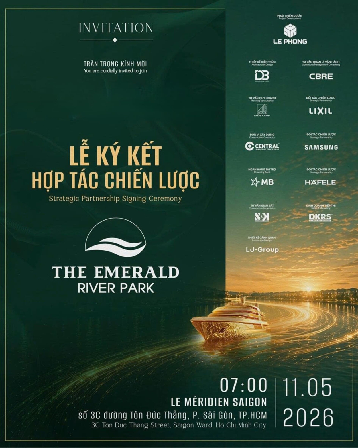 Chủ đầu tư Lê Phong Group ký kết phát triển dự án cao cấp