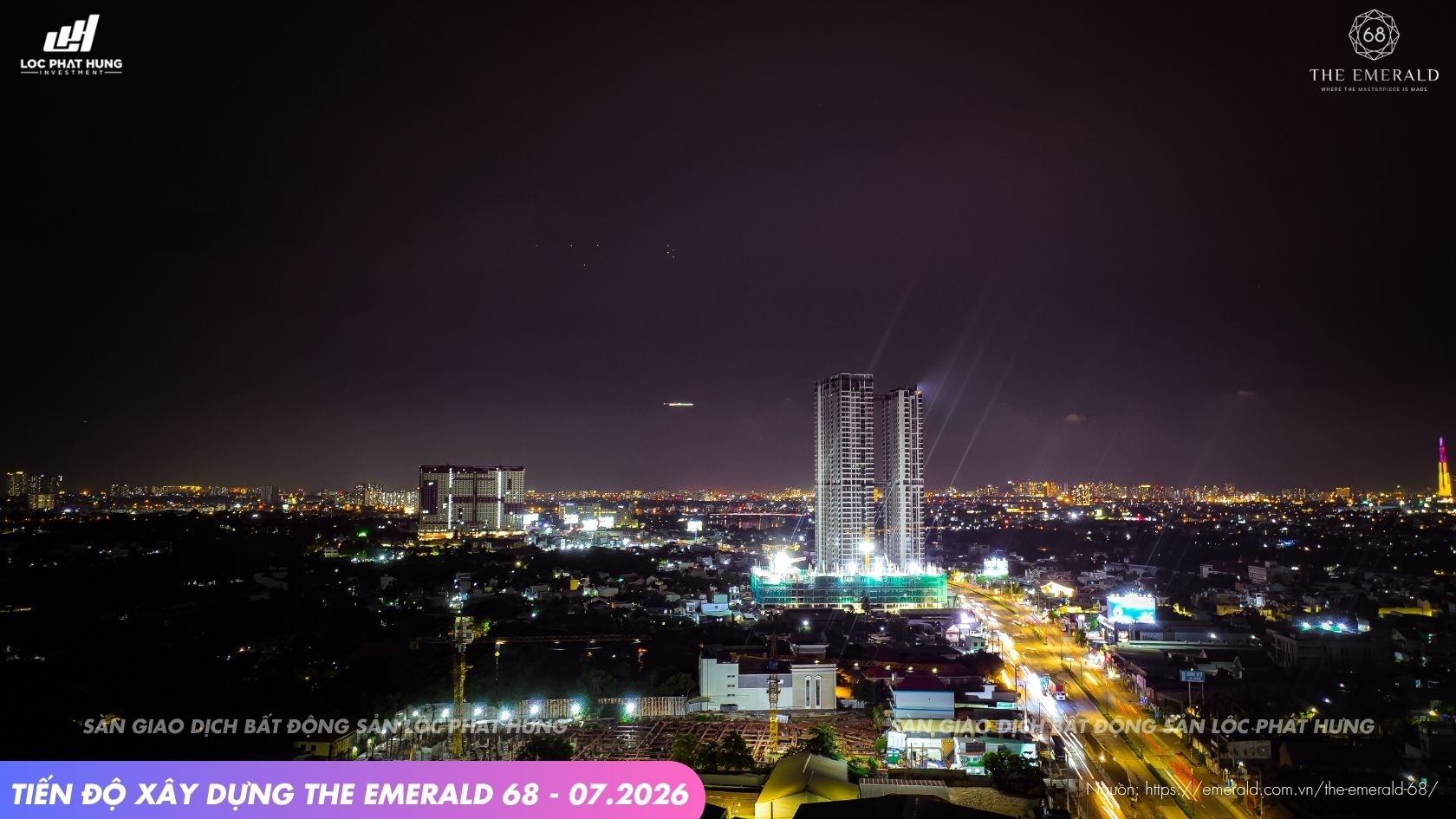 Tiến độ xây dựng dự án The Emerald 68 tháng 07-2026