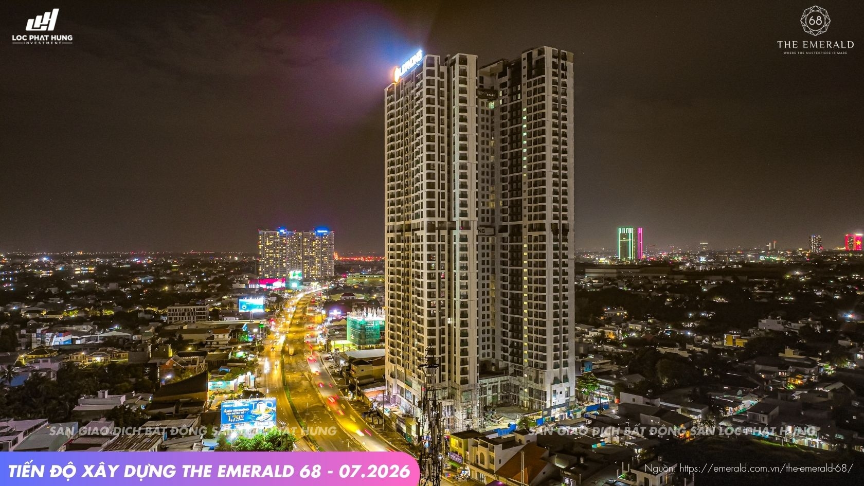Tiến độ xây dựng dự án The Emerald 68 tháng 07-2026