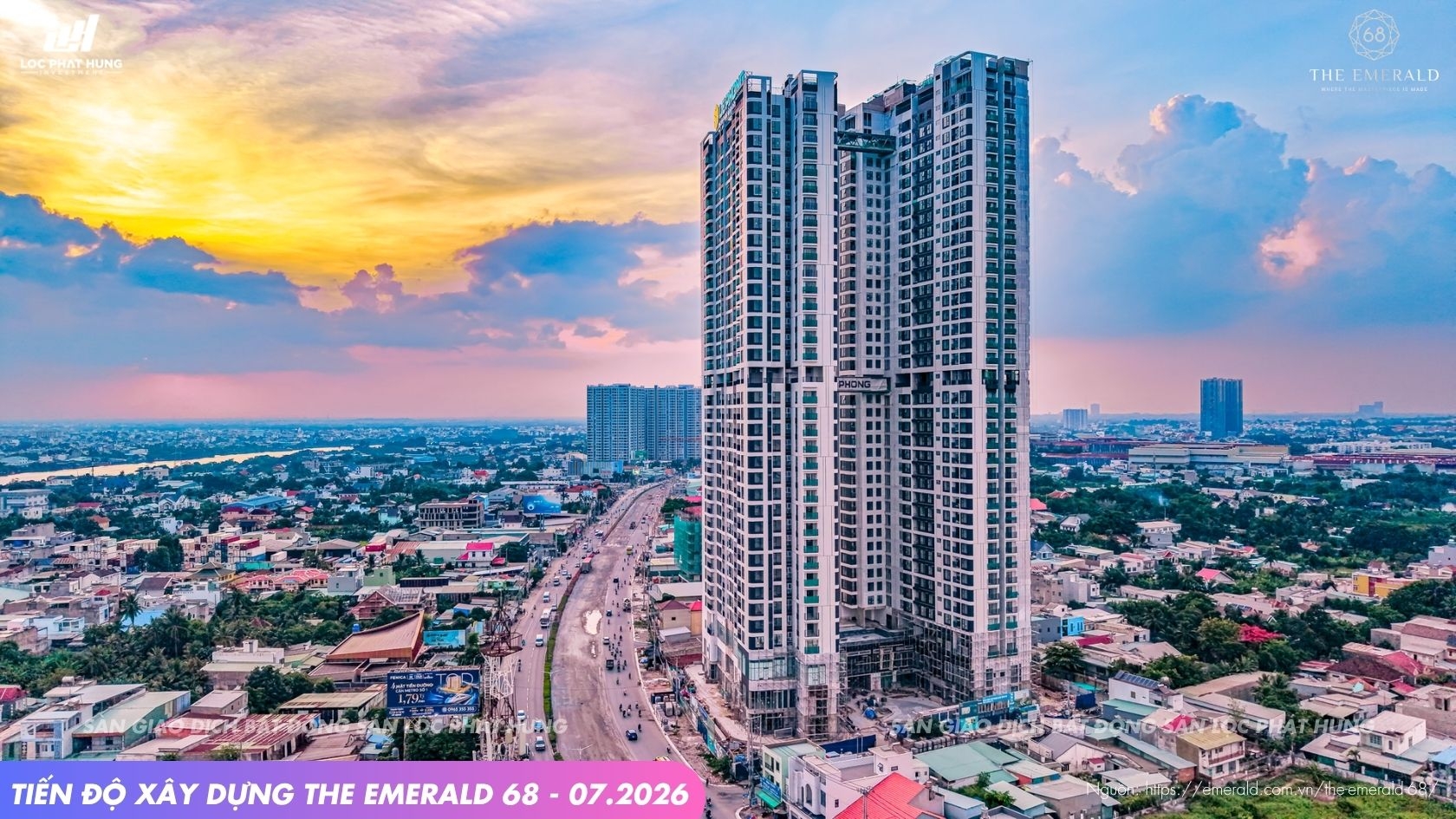 Tiến độ xây dựng dự án The Emerald 68 tháng 07-2026