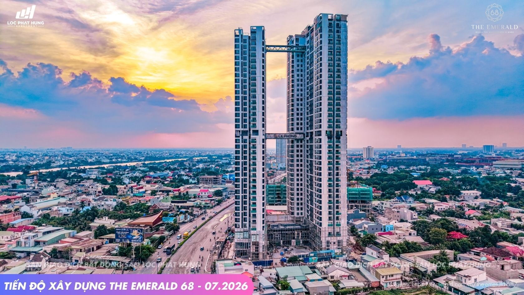 Tiến độ xây dựng dự án The Emerald 68 tháng 07-2026