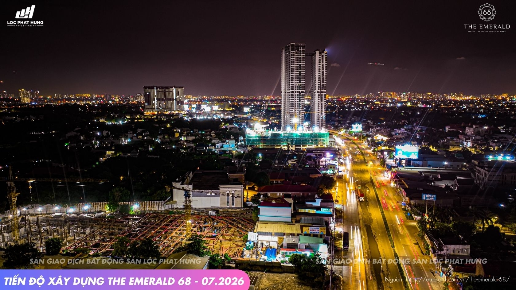 Tiến độ xây dựng dự án The Emerald 68 tháng 07-2026