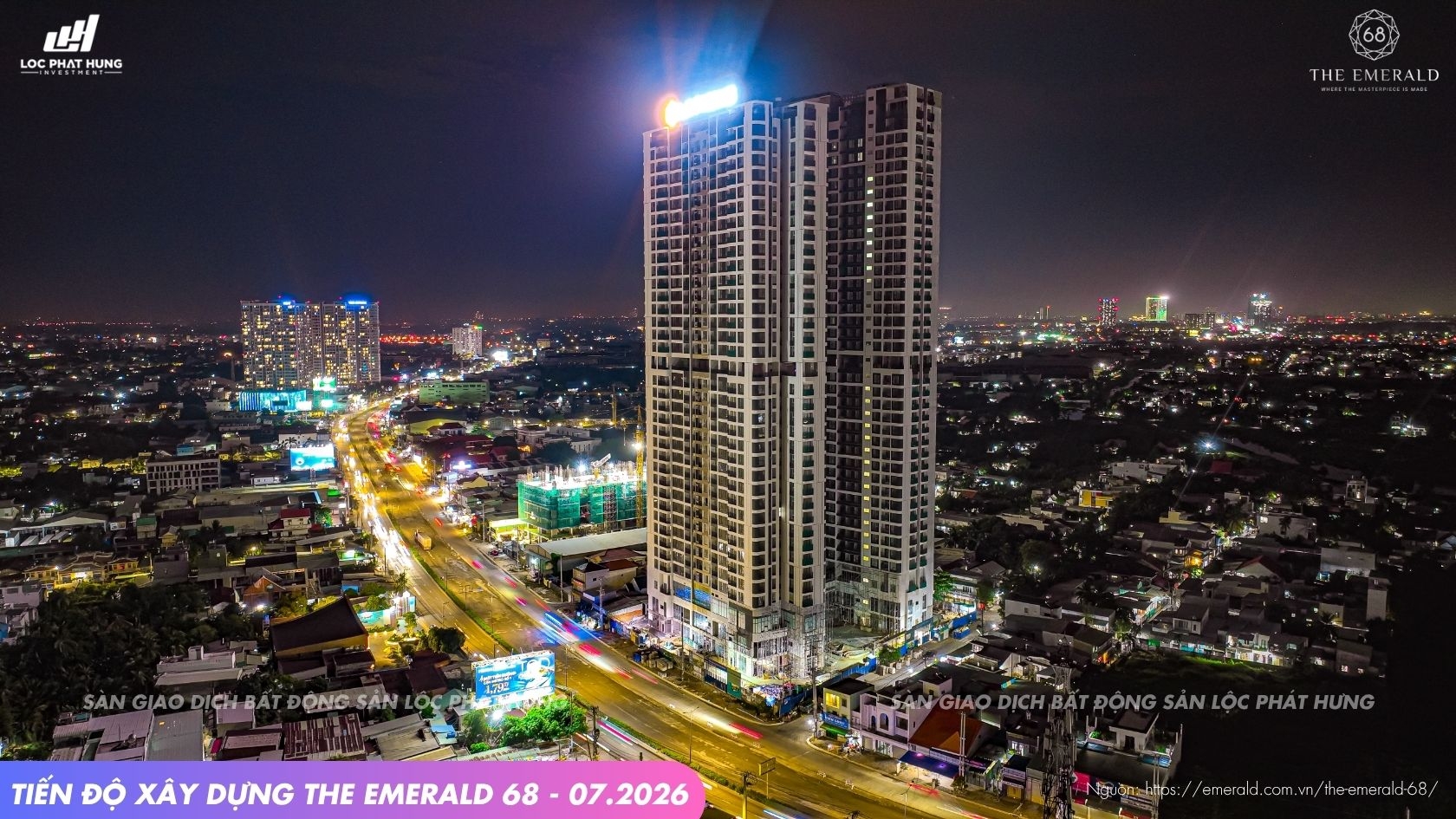 Tiến độ xây dựng dự án The Emerald 68 tháng 07-2026